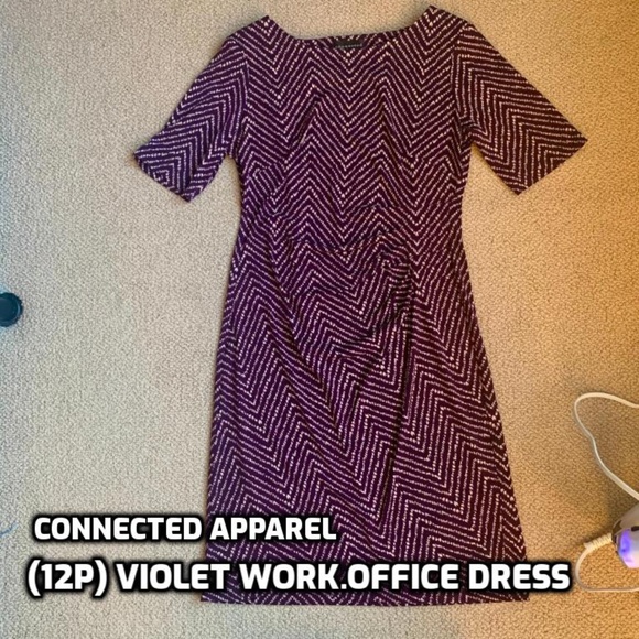 (12P) NWOT Violet Work/Office Sheath Dress - Picture 1 of 6